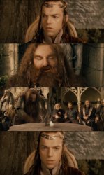 Gimli tries to destroy the One Ring Meme Template