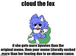 cloud the fox (of shame) Meme Template