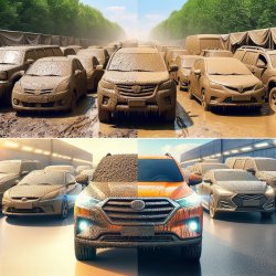 dirty cars vs clean cars Meme Template
