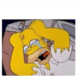 Homero llorando Meme Template