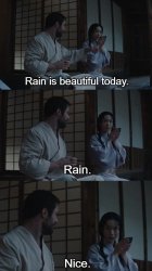 Shogun rain is beautiful today Meme Template