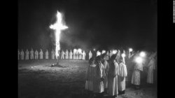 KKK burning cross Meme Template