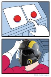 Helldivers Two-Buttons Meme Template