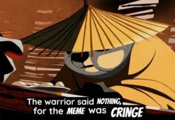 the warrior said nothing Meme Template