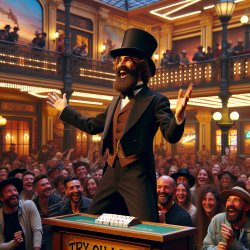 Abraham Lincoln promoting gambling Meme Template