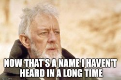 Sir Alec Guiness in Star Wars Meme Template