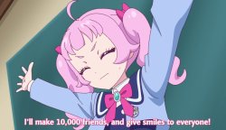 I'll make 10,000 friends, anime girl Meme Template