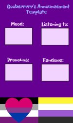 Gooberrrrr's Announcement template Meme Template