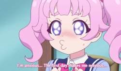 anxious anime girl Meme Template