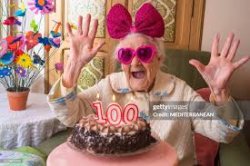 100th Birthday Old Woman Meme Template