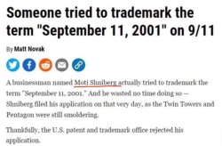 jew Tried To TradeMark Phrase September 11 2001 Meme Template