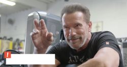 arnold always out there Meme Template