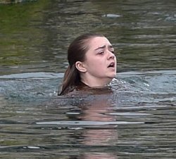 Maise Williams in Water Meme Template