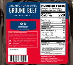 Grass Fed Beef Label Meme Template