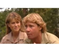 Steve Irwin and daughter Meme Template