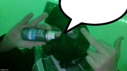 darkwxb middle finger deodorant Meme Template