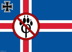 Icelandic anti furry flag Meme Template