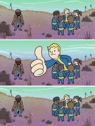 Fallout thumbs up Meme Template