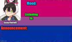 CaseyTheFolf2 Announcement Template Meme Template