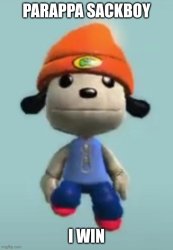 Parappa sackboy Meme Template