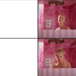 Barbie shower shock Meme Template