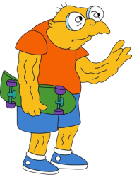 Hans Moleman As Bart Simpson Meme Template