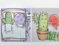 Cactus balloon love Meme Template