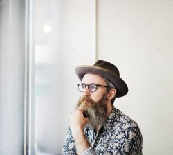 Thinking Hipster Meme Template