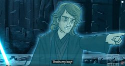 Anakin Congratulating Luke Meme Template