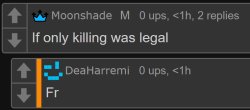 Moonshade if only killing was legal Meme Template
