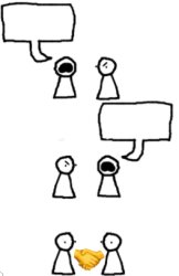Two plebs (but they agree) Meme Template