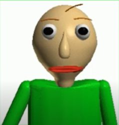 baldi blank face Meme Template