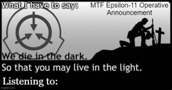 Epsilon-11 Operative Announcement Temp. Meme Template