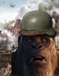 Thousand yard stare Kong Meme Template