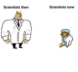 science now then Meme Template