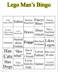 Lego Man’s Bingo Meme Template