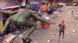 Green Goblin Chasing Spider-Man Meme Template