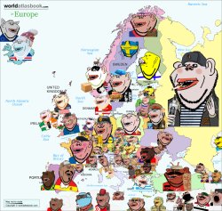 Map of Europe Soyjak Meme Template
