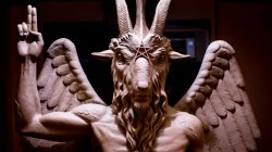 Satan statue Devil Lucifer evil JPP Nazis, KKK, MAGA, Trump Meme Template