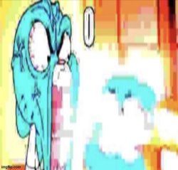 Nicole shouting at gumball Meme Template