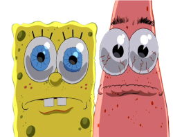 spongebob and patrick stare Meme Template