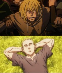 vinland saga pessimism and optimism Meme Template