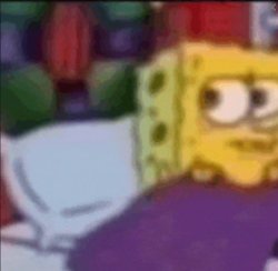 Spongebob in bed Meme Template