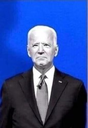 Biden black & blue Meme Template