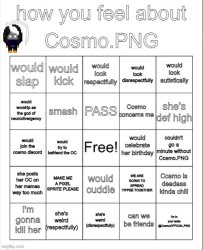 How you feel about Cosmo.PNG Meme Template