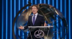 Joel Osteen blue background Meme Template