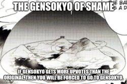 The Gensokyo of Shame Meme Template