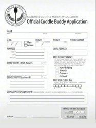 Cuddle Buddy Application Meme Template