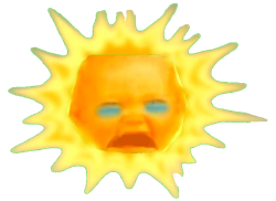 Baby Sun Crying Meme Template