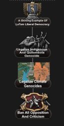 A Shining Example of LaTam Liberal Democracy - Legalize Genocide Meme Template